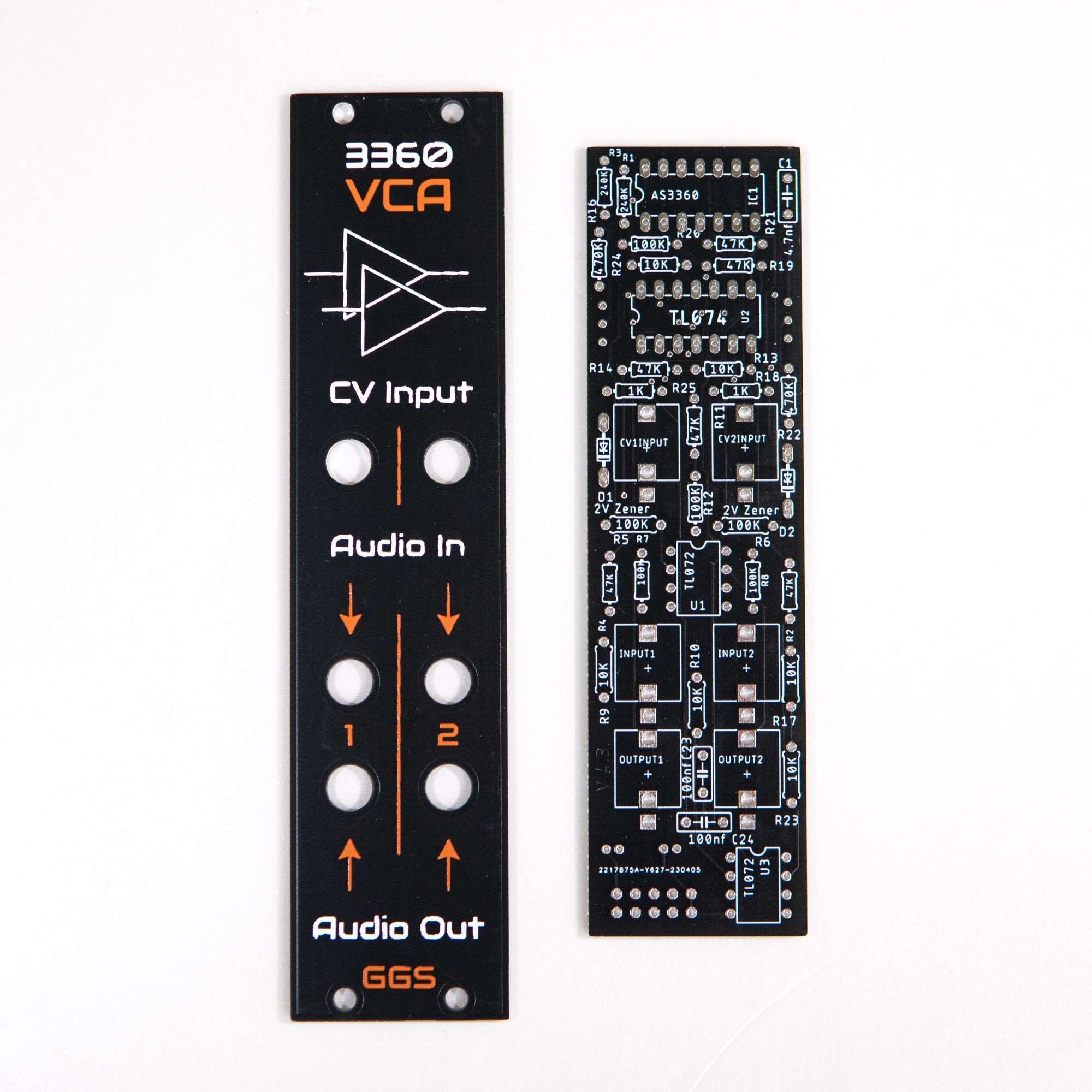Pcb Front Panel Guru Gara Synth - PCB and front panel DIY kits for Eurorack Synth