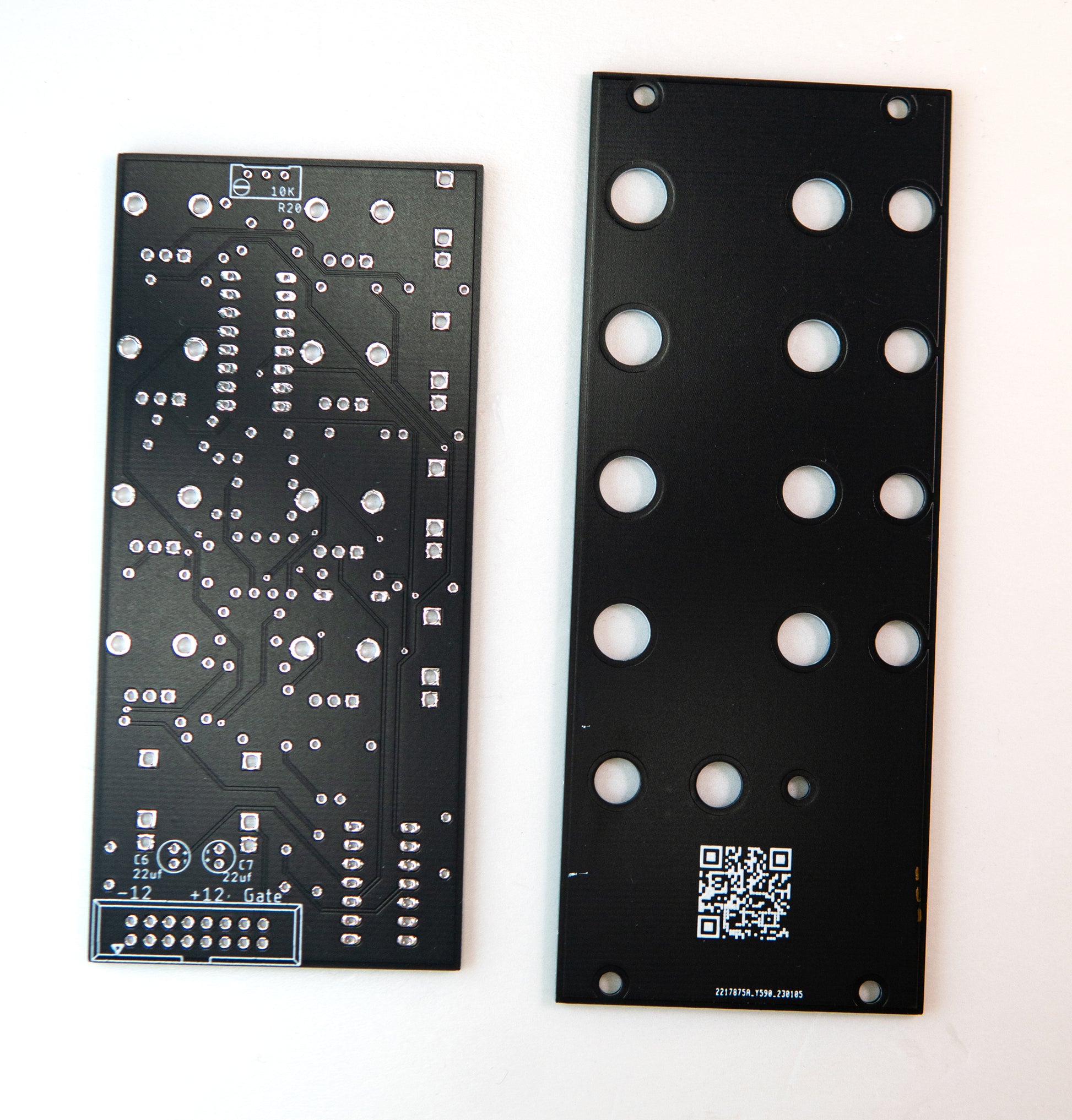 AS3310 / CEM3310 ADSR (Attack Decay Sustain Release) Erorack module PCB and Front Panel kit for DIY synthesiser.