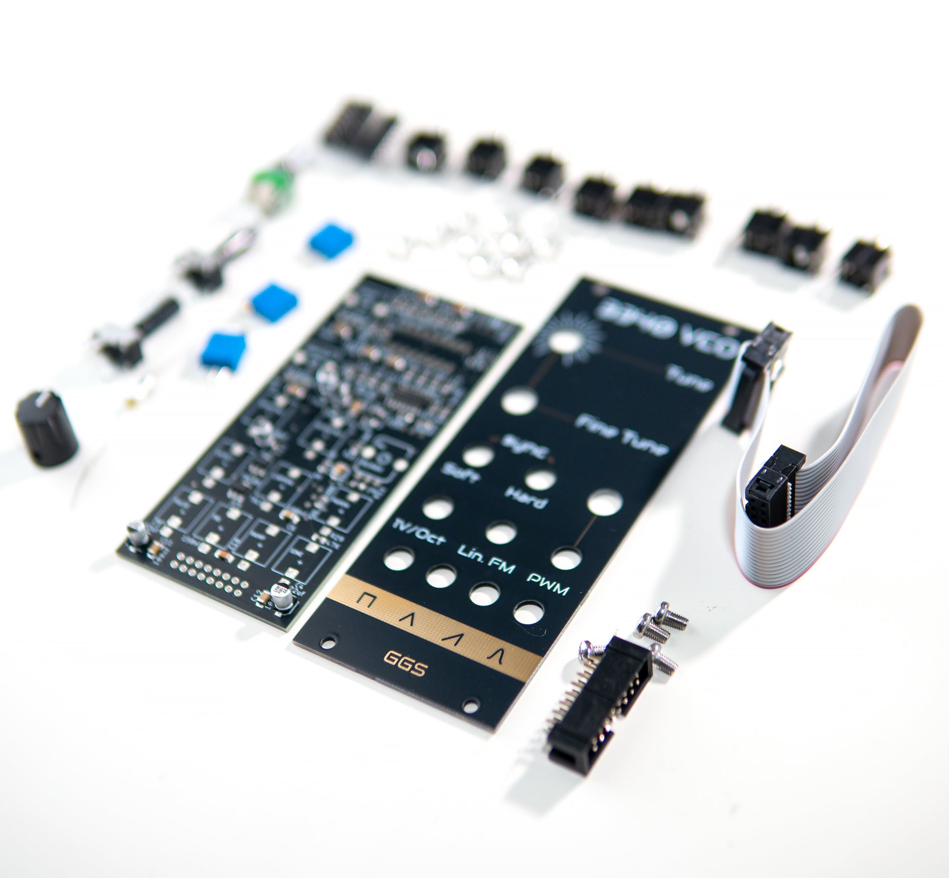 3340 VCO full DIY kit for Eurorack modular synth. PCB, front panel and all components needed for the build. 