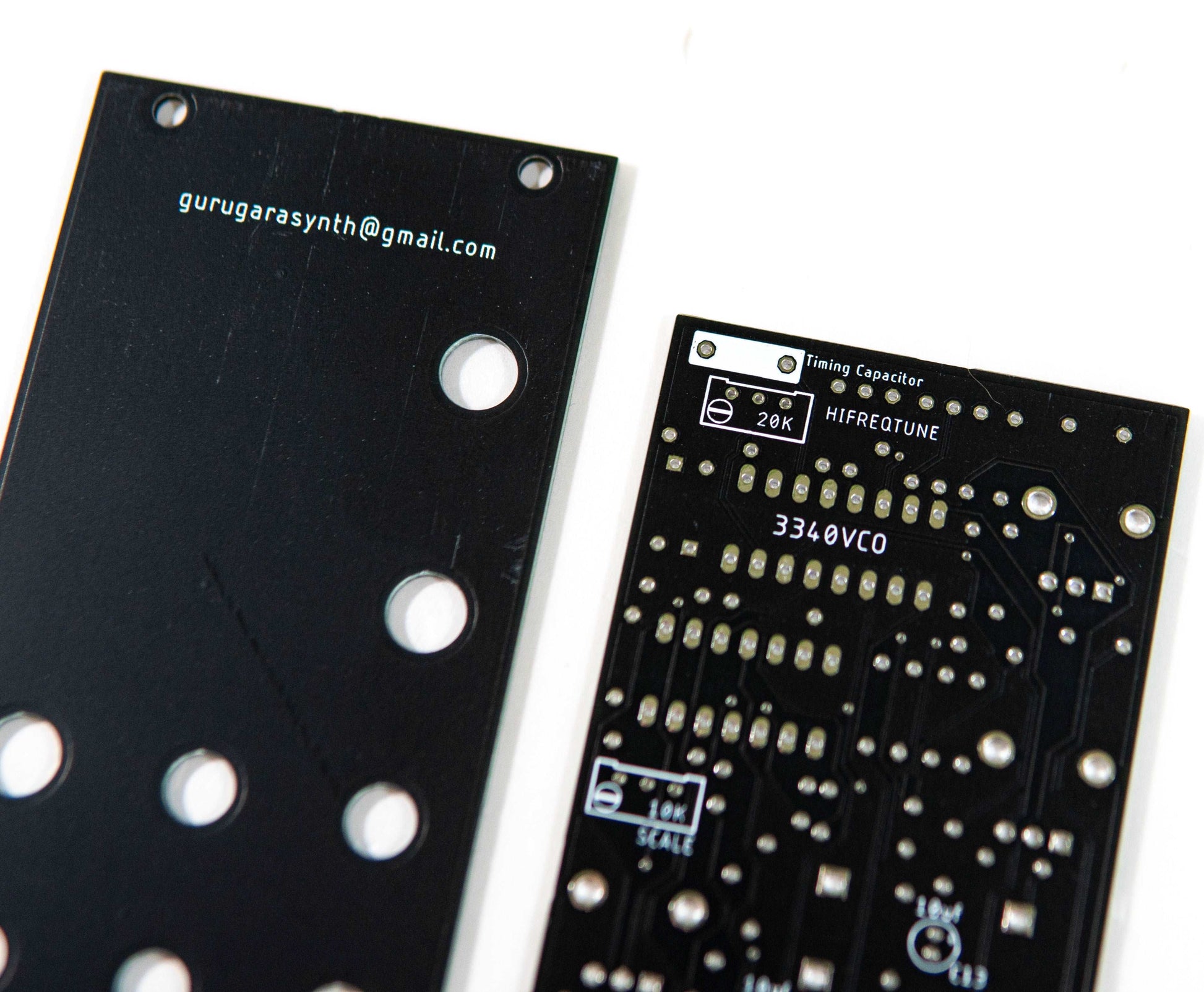 3340 VCO Eurorack module design tip: Use low-tolerance capacitors (silver mica or polystyrene) for precise stability.