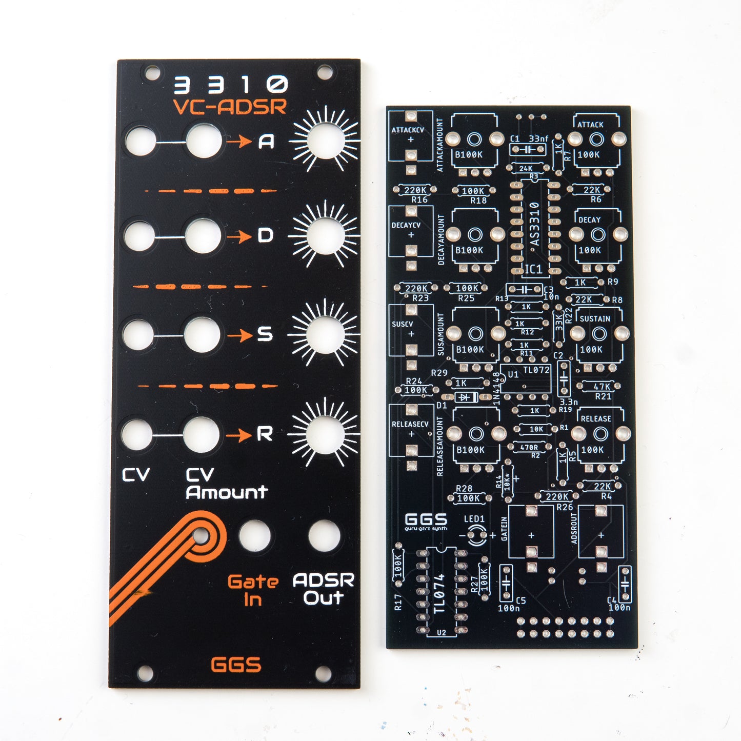 [B-Stock] 3310 VC-ADSR PCB and Front Panel Kit