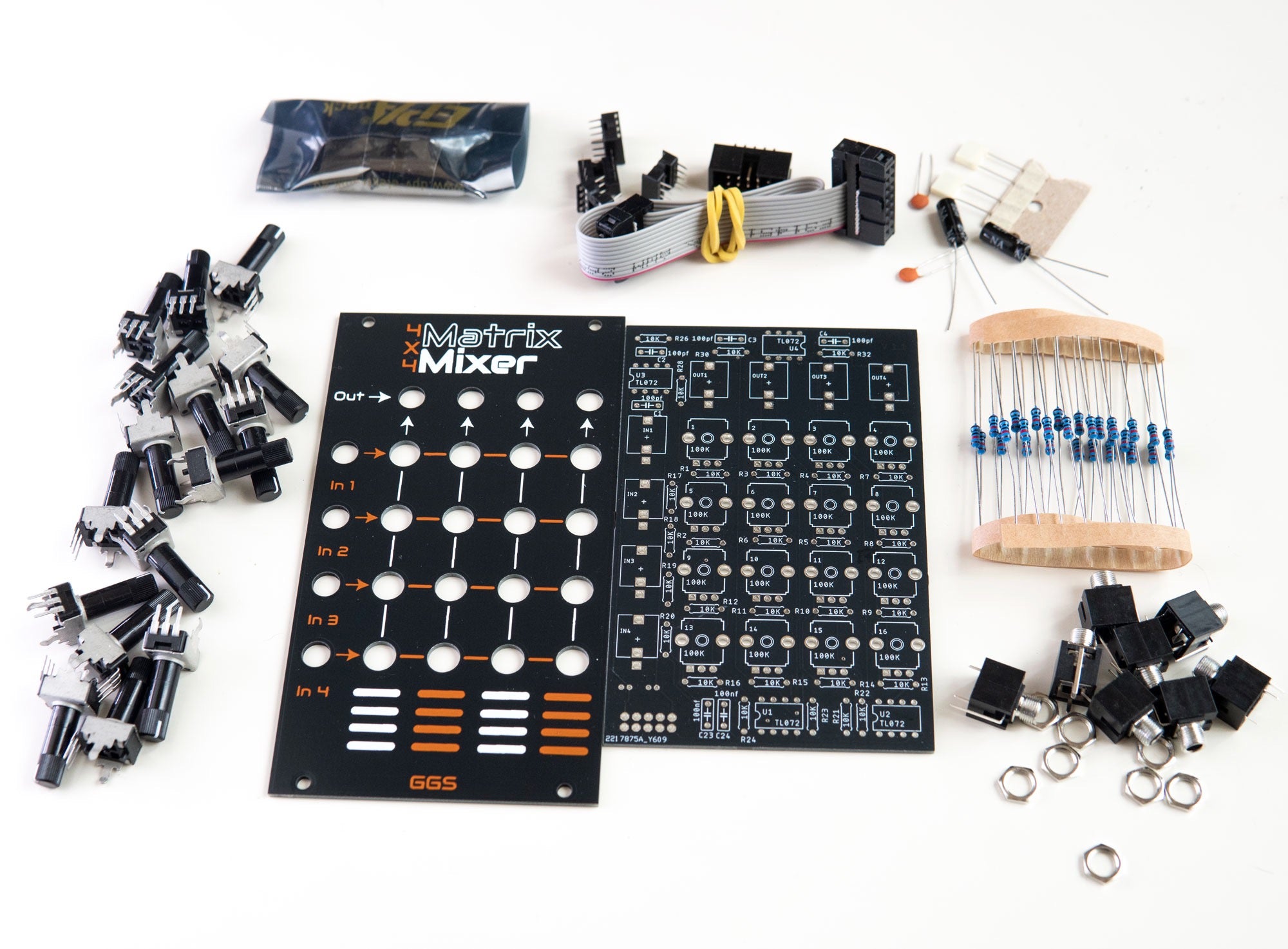 Matrix Mixer Eurorack DIY Kit – PCB & Panel Complete Build – Guru