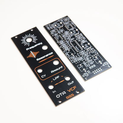 OTA Low Pass Filter for eurorack modular synthesiser. Analog filter. LM13700 / MS20 Based VCF. DIY Eurorack PCB Kit.