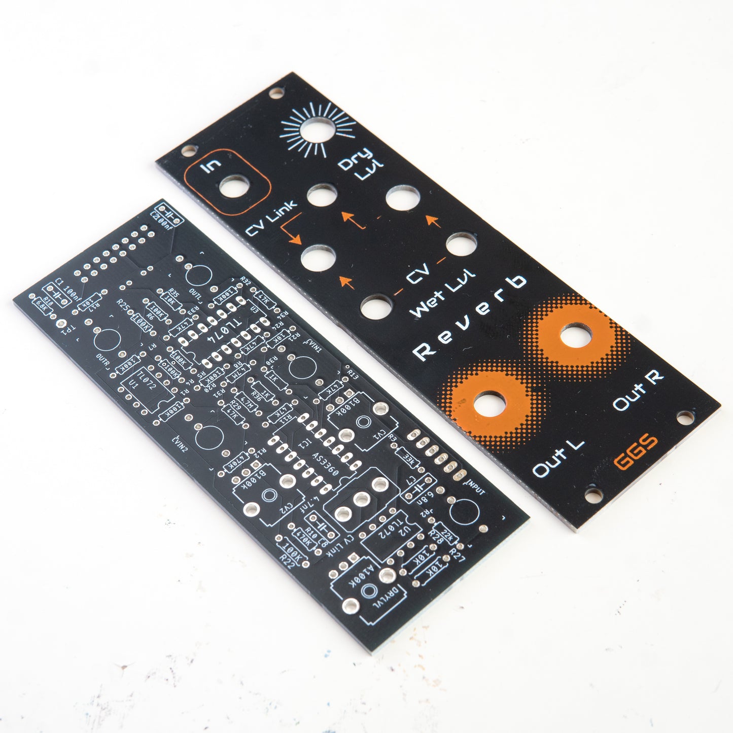 [B-Ware] Reverb Modul PCB und Frontplatten-Kit