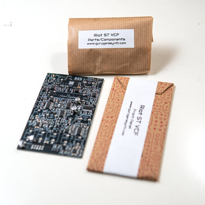 Riot ST VCF Full DIY Kit. Factory assembled SMD PCB and Front Panel components packed in craft paper.