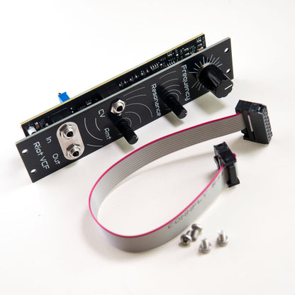 Riot VCF, analog voltage controlled filter for Eurorack modular synthesiser. Factory built module with power cable and mounting screws.