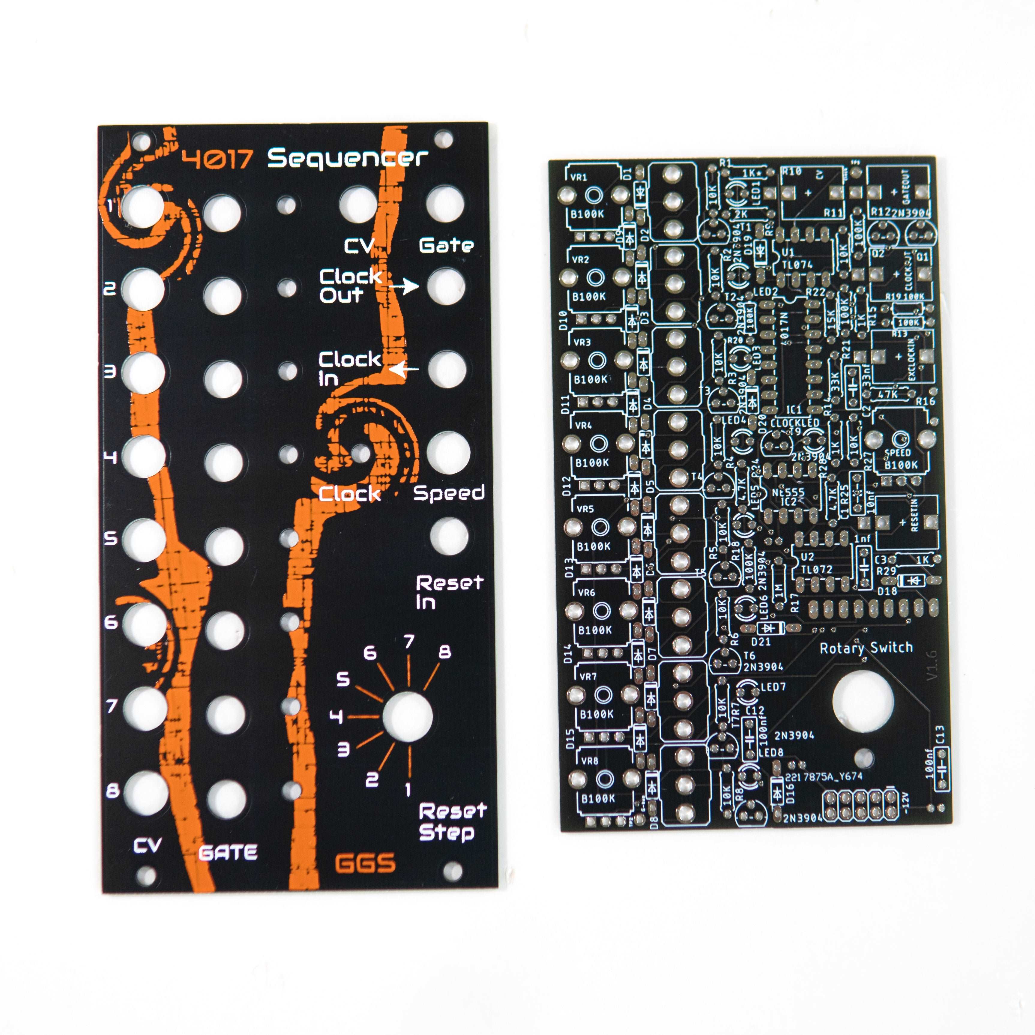 Step Sequencer Module 4017 Step Sequencer / Eurorack / PCB & Front Panel – Guru Gara Synth